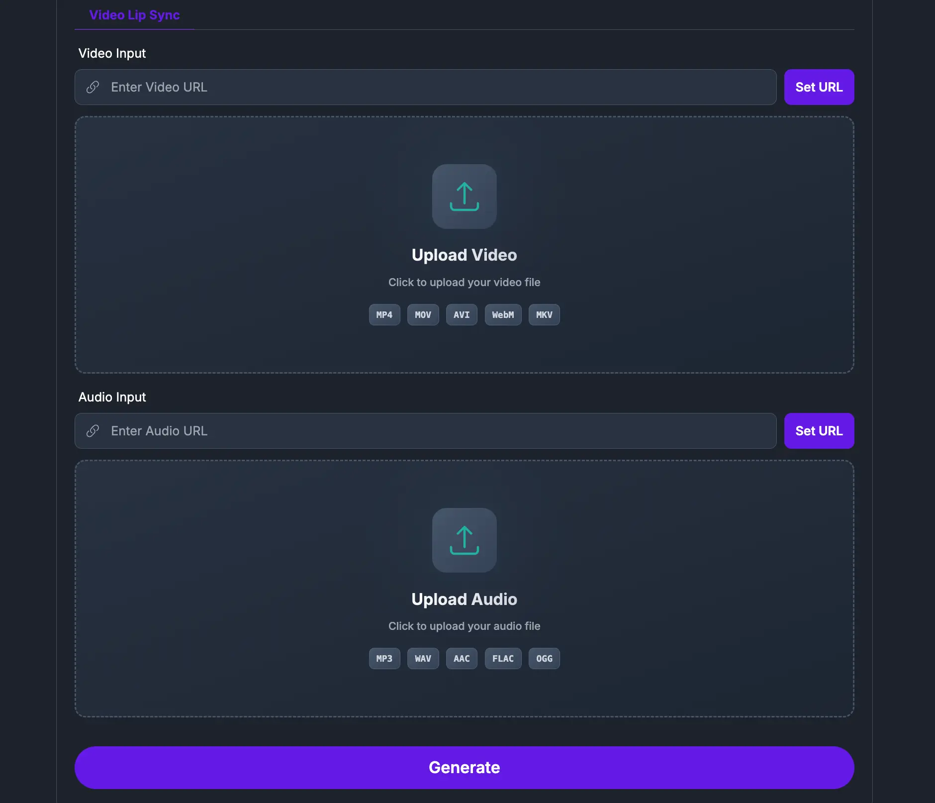 Wav2Lip Online Tool